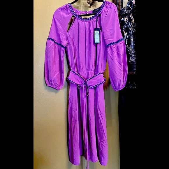 Bcbgmaxazria Dresses | Bcbg Maxazria Lindsey Dress | Color: Purple | Size: M | Seemabotique's Closet